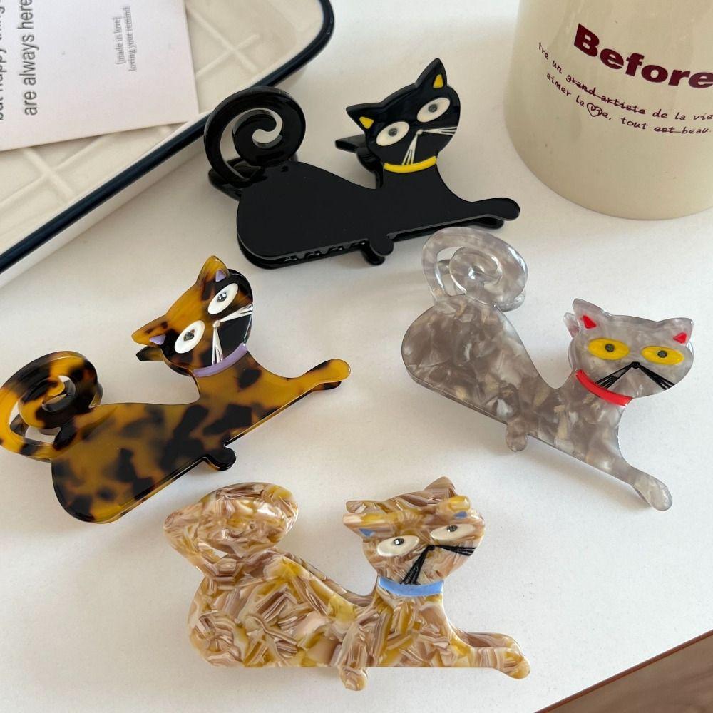 Acetic Acid Acetate Cat Hair Claw Cartoon Shark Clip Fashion Animal Hair Clip Female