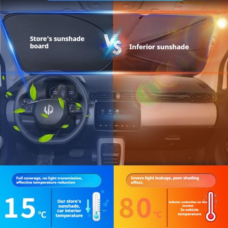 Для Leapmotor T03 Автомобильный Передний Лобовой Стекло Солнцезащитный Зонт Козырек Защита от Солнца Теплоизоляция Чехол на Окно Автомобиля