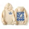 Женская эстетичная христианская одежда Коричневые мужские худи с принтом Иисуса Живое доказательство любящего Бога