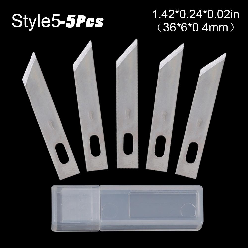 5/10pcs Engraving Non-Slip Metal Scalpel Knife Parts Blades Cutter Craft Knives for Mobile Phone PCB Repair Hand Tools