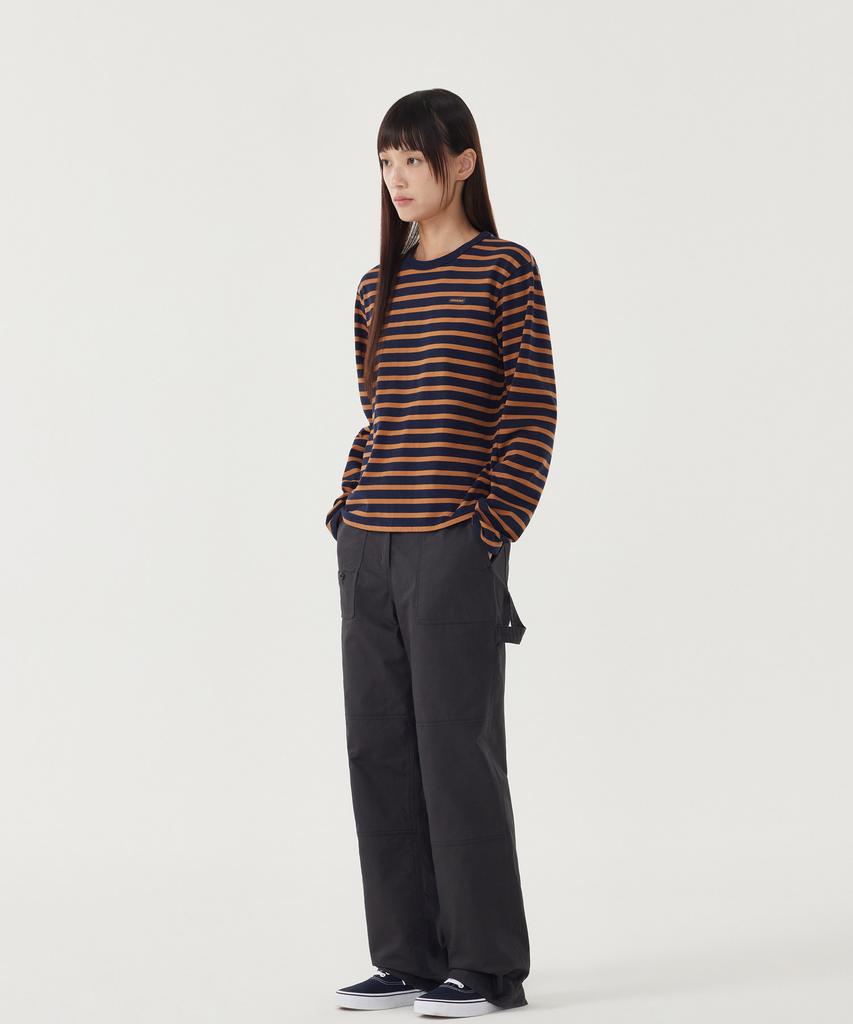 COVERNAT WOMAN Striped Long Sleeve Butter