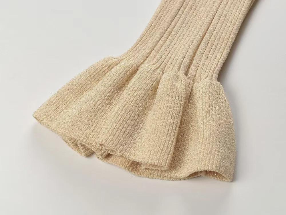 Женская юбка французского кроя длиной до талии, с золотыми пуговицами, V-образным вырезом, облегающего кроя - коллекция осень/зима 2025 г.