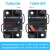 Бренд 30A 40A 50A 60A 70A 80A 100A 120A 150A 200A 250A 300A AMP Автоматический выключатель Предохранитель Сброс 12-48 В постоянного тока Автомобиль Лодка Авто Водонепроницаемый