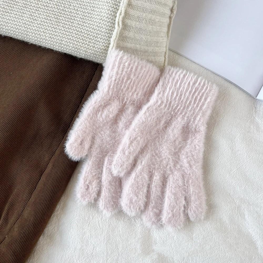 Windproof Touchscreen Gloves Cold Proof Cycling Gloves New Five Fingers Gloves Women