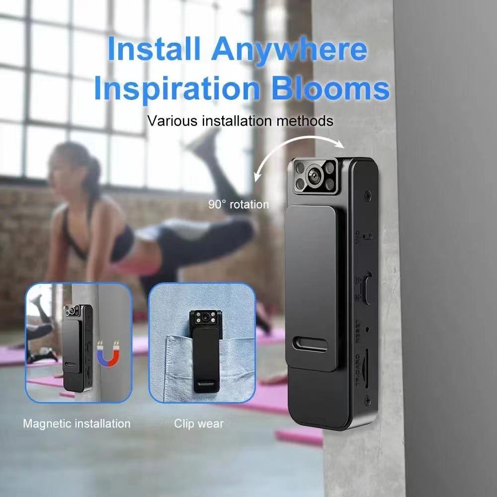 L8 Мини-камера видео-аудио-рекордер HD 1080P конференц-камера для занятий спортом на открытом воздухе с циклической записью видеокамера петличная камера магнитный зажим