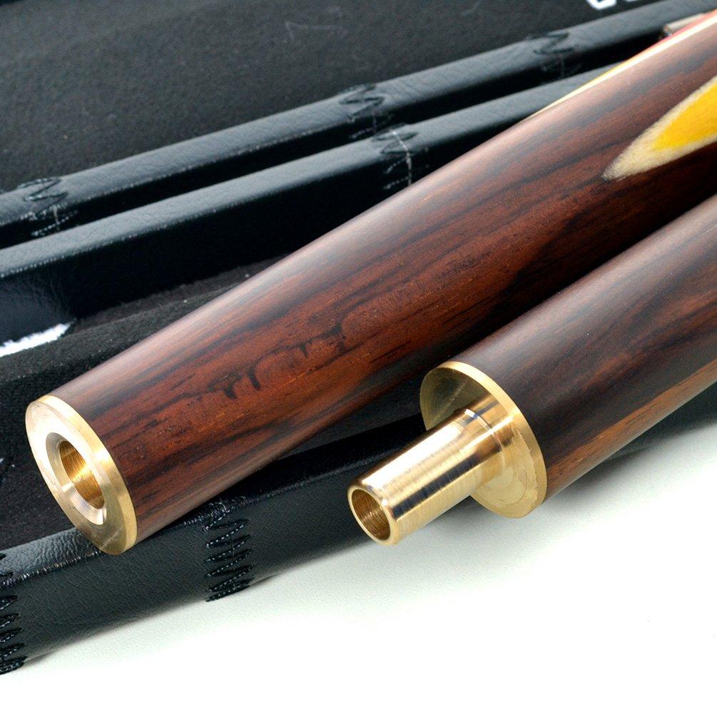 Cuesoul Кий для снукера с ручным соединением 2 кия-удлинителя 1 кейс из кожзаменителя 57" 3/4 + + (CSSC-D418)