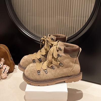 Женские ботинки Мартина осень-зима новая модная платформа ретро шнуровка модные короткие ботинки женские