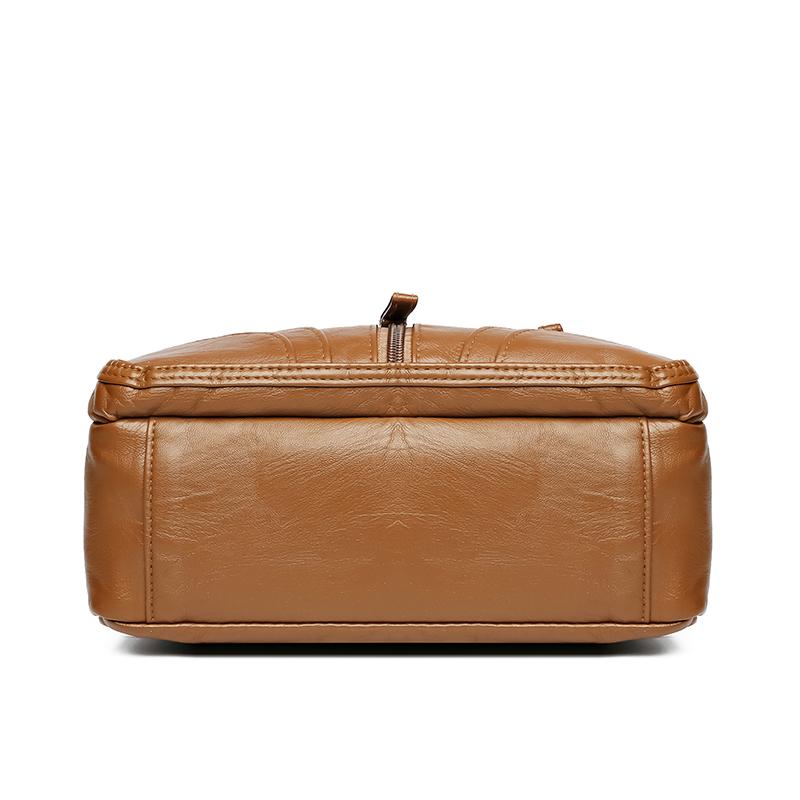 Женская сумка с несколькими карманами, большая вместительная маленькая квадратная сумка из искусственной кожи, сумка через плечо для матери среднего возраста, сумка через плечо