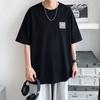 Li-Ning Модная Свободная Удобная Дышащая Короткая Рукавная Футболка Мужские Топы Черный AHSW877-1
