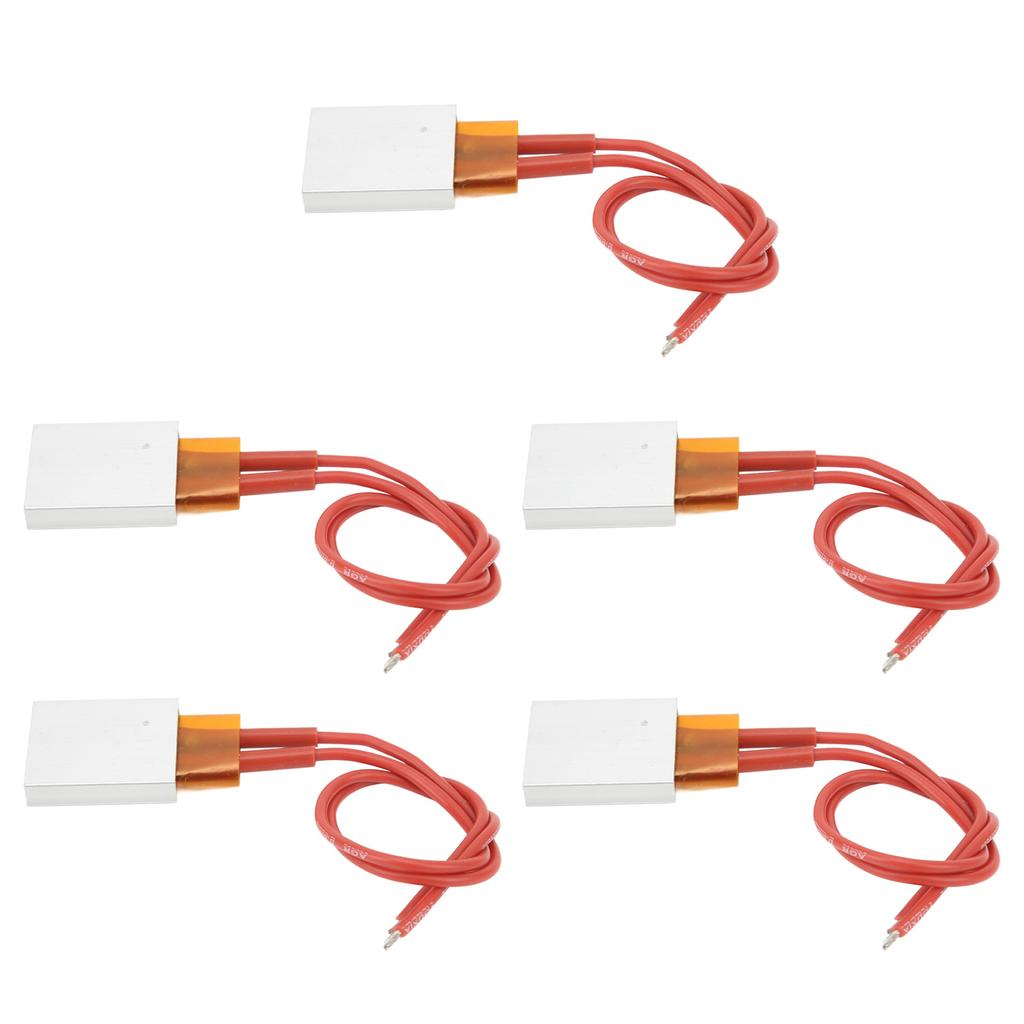 5PCS 220V PTC Heating Element Plate 270 Celsius  Aluminum Alloy Housing Thermostatic Heater for Air Curtains Humidifiers