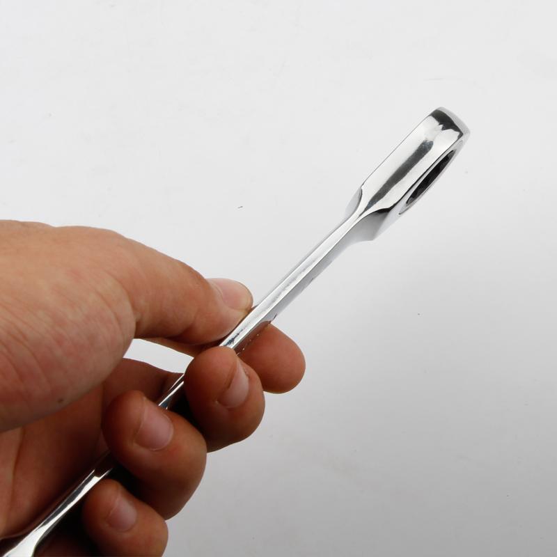 Хром-ванадиевое кольцо с двойной головкой, реверсивный гаечный ключ с трещоткой 8-9-10-12-13-14-15-16-17-18-19 мм, набор гаечных ключей с трещоткой