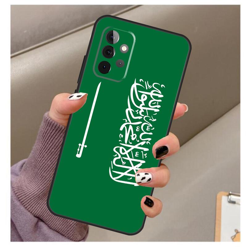 Чехол с флагом Королевства Саудовская Аравия для Samsung Galaxy A34 A54 A14 A06 A16 A26 A36 A56 A12 A32 A52 A13 A33 A53 A15 A35 A55