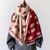 Fashion Winter Warm Cashmere Shawl Scarf for Women Design Neckerchief Pashmina Head Scarves Wrap Femal Poncho Echarpe Bandana
