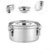 Fruit Lunch Box Food Storage Container Sturdy Space Saving Outdoor Picnic Round Bowl for Kids