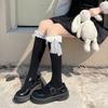 Lace Socks Lace Calf Socks Women Cute Jk Bow Mid-tube Socks Lace-up Stockings Lolita Socks