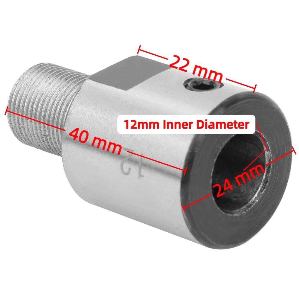 Шатун для резьбового патрона M14x1 из углеродистой стали, диаметр вала 12 мм / 6 мм, детали для мини-токарного станка.