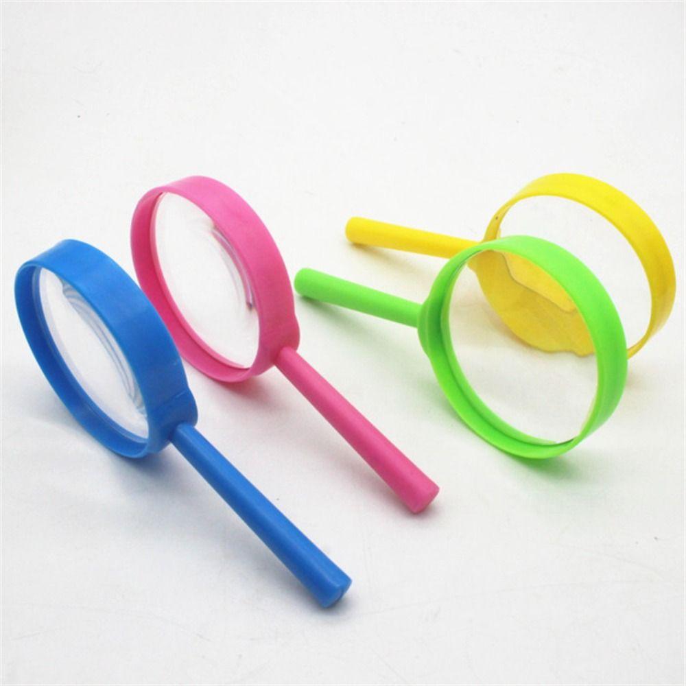 Learning Tool Reading Magnifiers Exploration Learning Toys Magnifying Glass 3x Hand-Held Magnifiers
