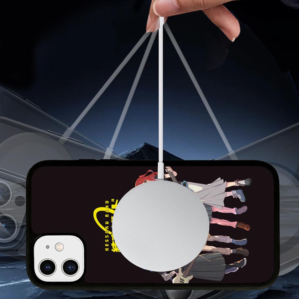Anime B-Bocchi The Rock Phone Case Magnetic Case For IPhone 16 14 13 12 11 15 Pro Max Plus For Magsafe Wireless Charge Cover
