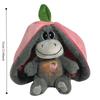 Cute 12.6inch Luminous Breathing Doll with Motion Lights Strawberry Sleeping Donkey Cartoon Early Childhood Plush Doll