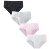 4 шт. нижнее белье для девочек-подростков, хлопковые трусы, дышащие трусики 8-14 лет
