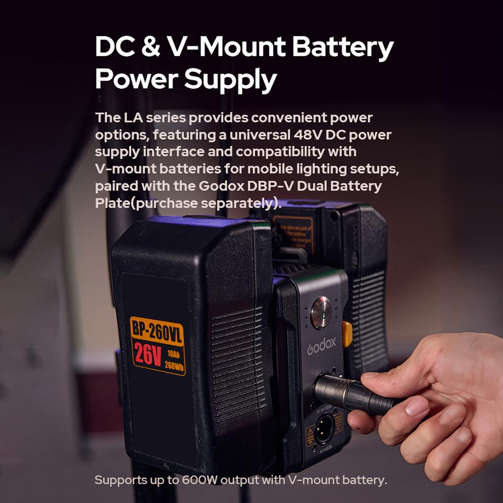 Godox Litemons LA150R Studio RGB Video Light 165W LED Photography Light Lamp 1800K-10000K CRI95+