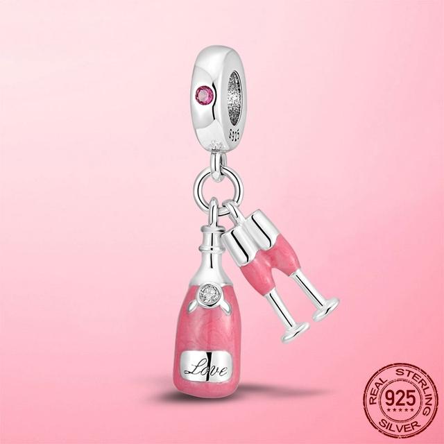 Подвески для путешествий, стерлингового серебра 925 пробы, маленькая девочка, воздушный шар, самолет, камера, висячие подвески, бусины, подходят для оригинального женского браслета, ювелирные изделия