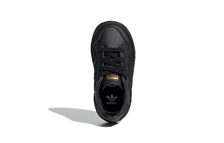 adidas Оригинальные Износостойкие Низкие Детские Кроссовки Черные для Младенцев и Малышей EF6826