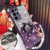 Чехол для Samsung Galaxy S25 S24 S23 S22 S21 S20 Ultra FE Plus 5G Противоударный Блестящий Гальванизированный Магнитный Держатель Браслет Крышка