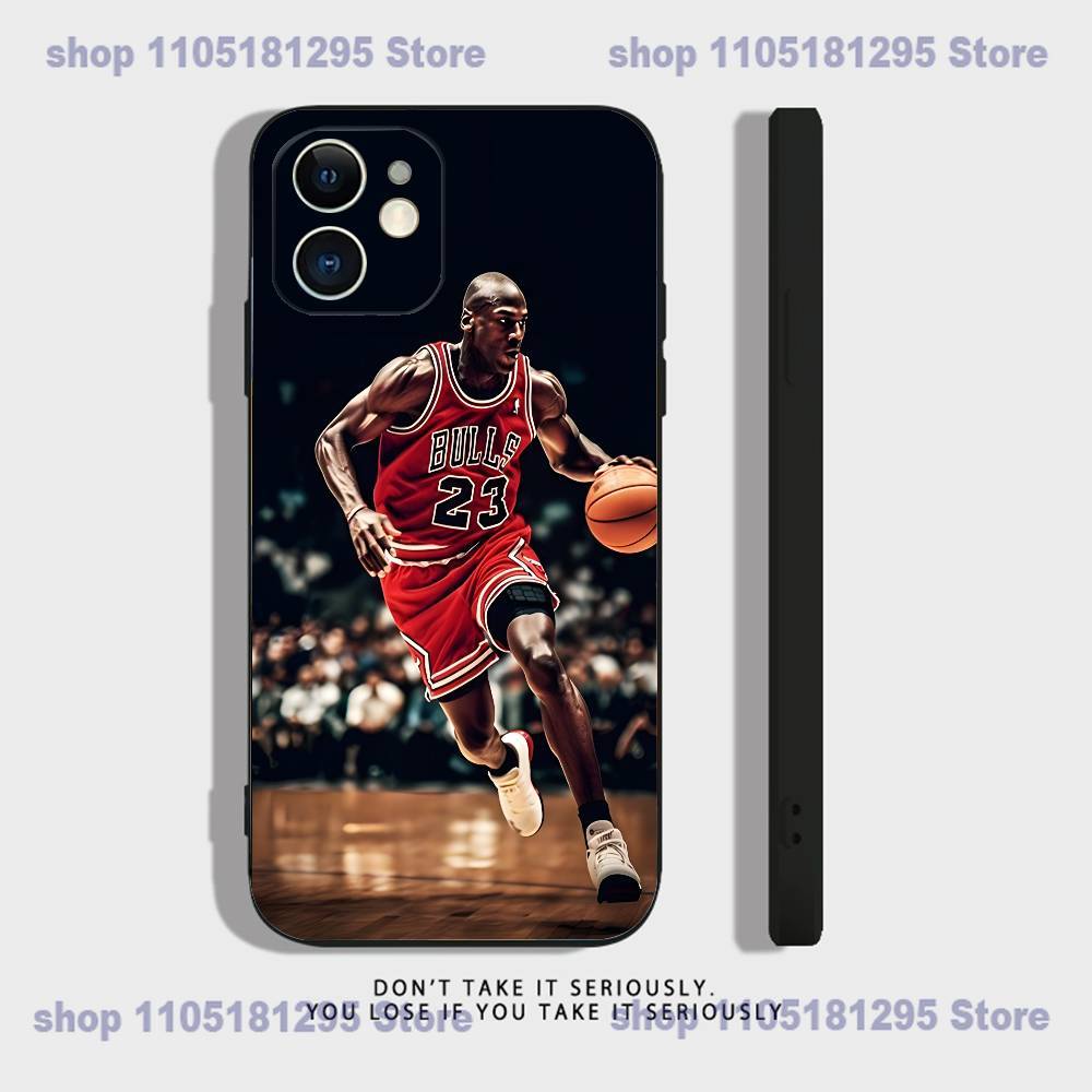 Чехол для телефона с баскетбольным мячом для iPhone 17,16,15,14,13,12, J-Jordan 23,11,X,XR,XS,Plus,Mini,Pro,Max Мягкий черный Ударопрочный чехол