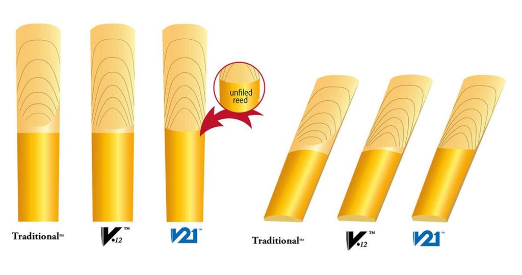 Vandoren Traditional 2 трости для бас-кларнета, жесткость (Вандорен)