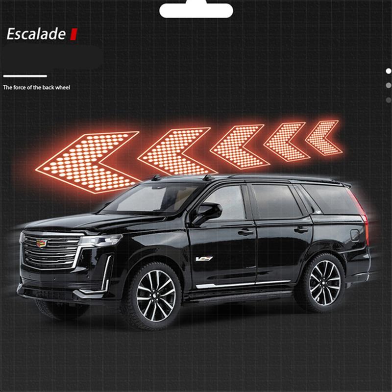 AABHU1 1/32 Cadillac Escalade SUV Alloy Luxy Car Model Diecasts Metal Off-road Vehicles Car Model Sound Light Simulation Kids Toys Gift