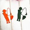 Fishing Men Metal Die Cuts Fishing Fish Cutting Dies Stencils Tool for DIY Scrapbooking Card Embossing Paper Decorations