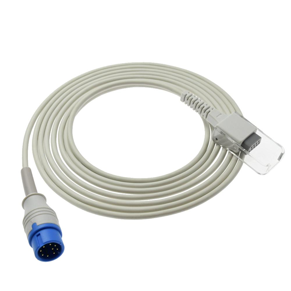 Compatible Biolight A8/A9 To DB9 Digital Patient Monitor, SPO2 Pulse Oximeter Extension Probe, SPO2 Sensor Extension Wire, Blood Oxygen Device Trunk