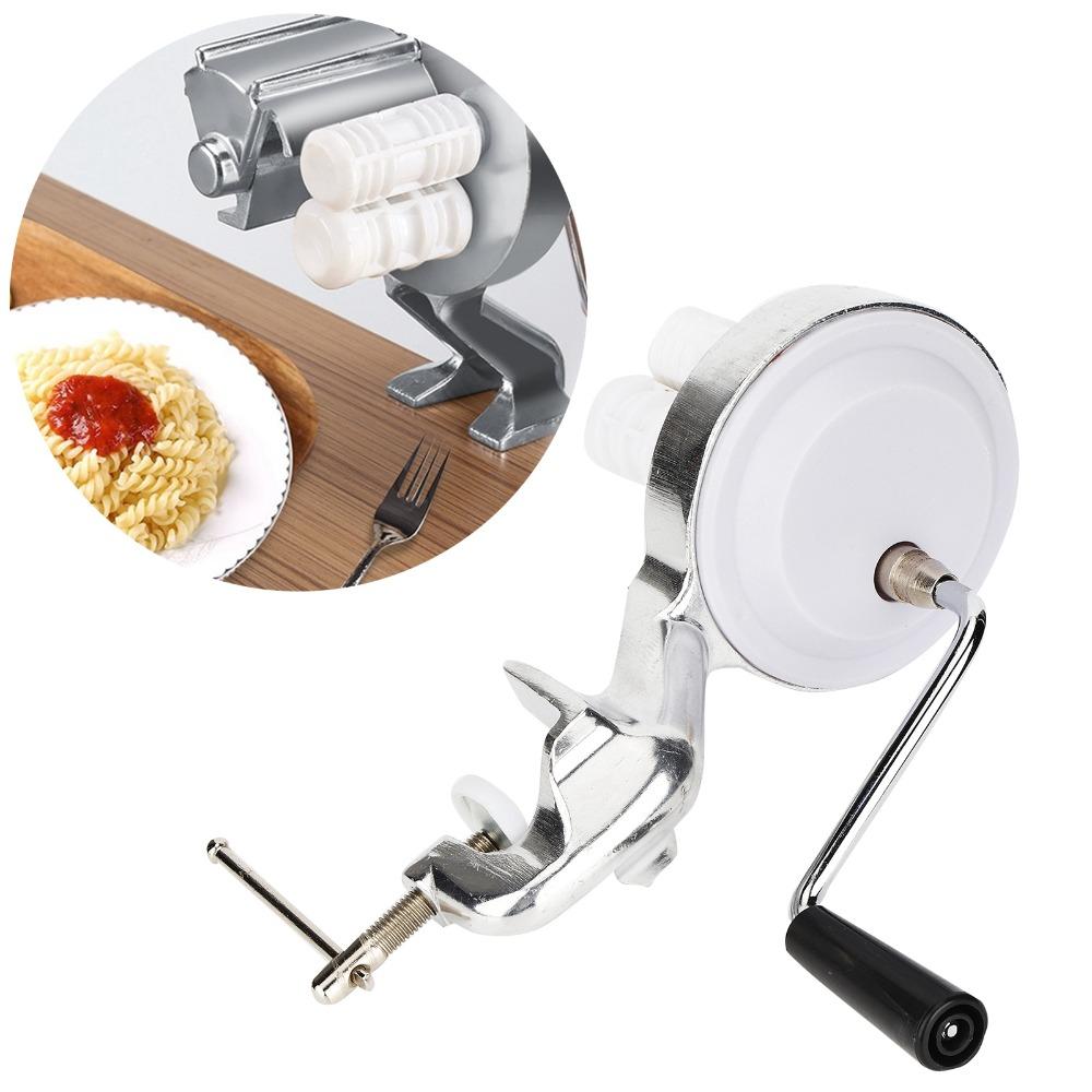 Aluminum Alloy Hand Cranking Noodle Press Portable Pasta Maker Home Kitchen Restaurant