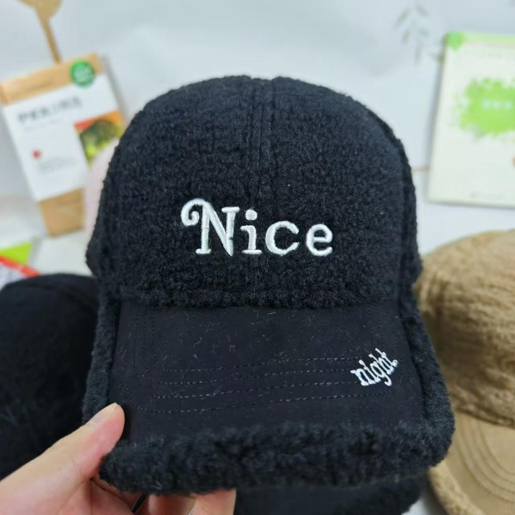 Бейсболка в корейском стиле на осень и зиму, флисовая кепка с вышитыми буквами, модная повседневная бейсболка с открытой спиной для женщин