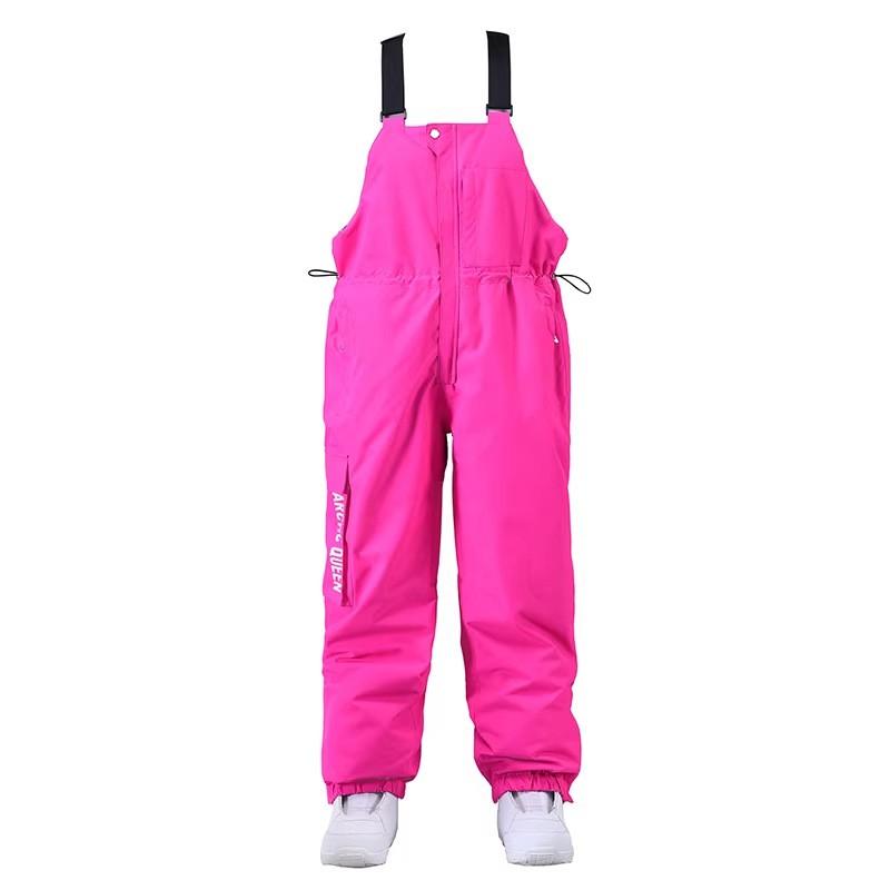 Unisex Oversized Snowboarding Pants Winter Outdoor Windproof Thermal Ski Suit Men Women