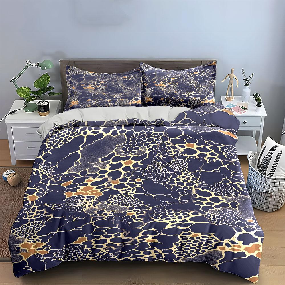 Abstract giraffe-like spots. Bedding sets Duvet cover sets Duvet covers Pillowcases(1 * Duvet Cover 2 * Pillowcases without duvet insert)