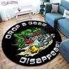 Персонализированный Хот-Род Гараж Круглый Коврик Rat Fink Ковер Ретро Круглый Ковер Декор Гостиной Коврики Коврики для Спальни Коврик Для Стулья