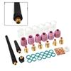 40pcs TIG Welding Torch Collet Gas Lens Glass Cup Kit for WP-9/20/25