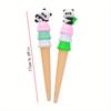 Back To School Season 10pcs 0.5mm Cute Panda Shaped Gel Pen Cute Gift Cone Ice Cream Pen Creative Stationery Water-based Pen