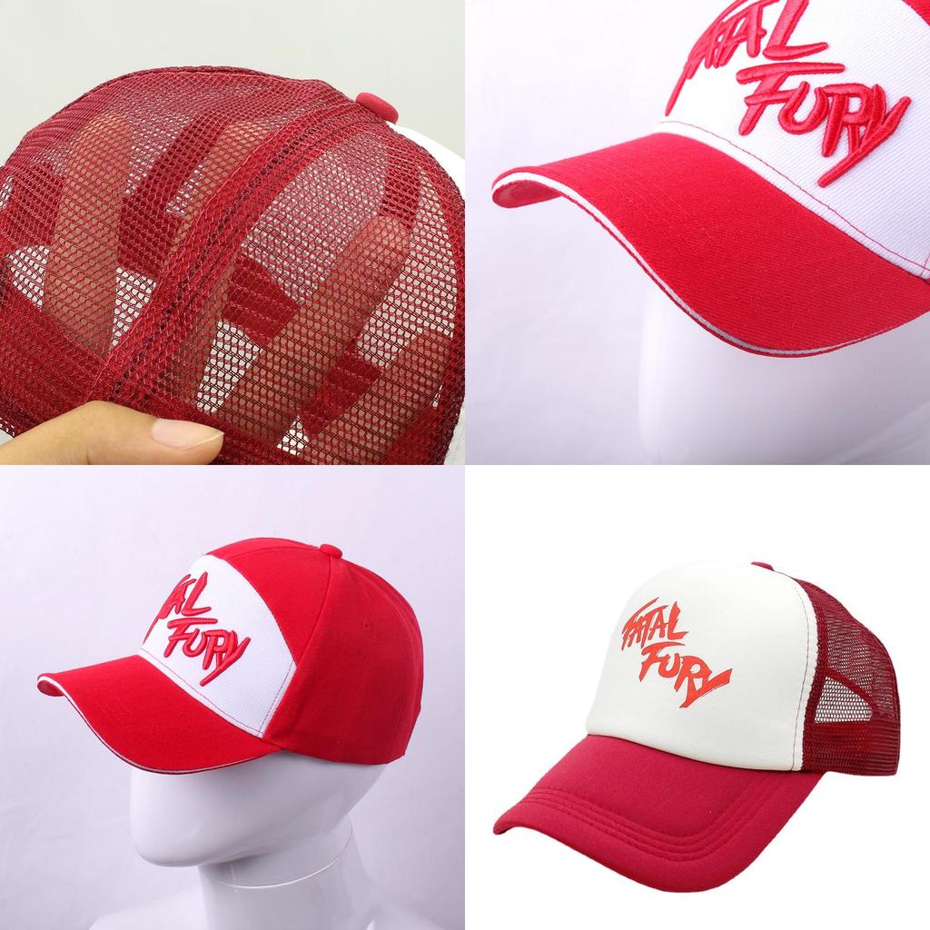 Бейсболка Terry Bogard из Fatal Fury из хлопка с вышитой надписью для фанатов