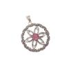 Pink Tourmaline Gemstone 925 Stamped Silver Jewelry Women Wedding Pendant 1.48" CP-29-15