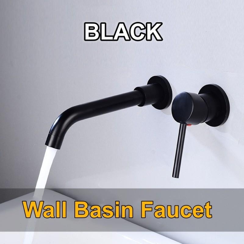 Смеситель для раковины в ванной комнате скрытого монтажа настенный кран для воды вращение на 360° однорычажный горячей и холодной воды смеситель для ванны