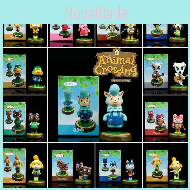Очаровательные фигурки Animal Crossing Яркие ПВХ куклы Подарок для детей