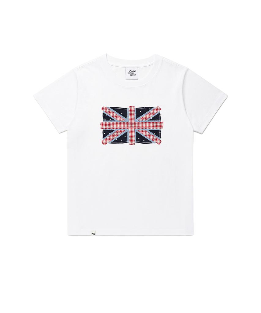CAVISH Футболка с принтом Union Jack Ss Белая(Cv2Gmft517A)