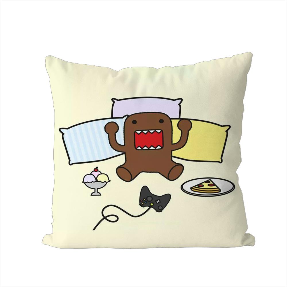 DDomokun Pillow Case For Car Sofa Decorative Home Doublesided Print Plush Square Throw Pillow Cushion Cover