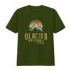 Womens Vintage Glacier National Park Summit T Shirt vintage Washed fashion homme Versatile Stylish Top For Everyday Wear
