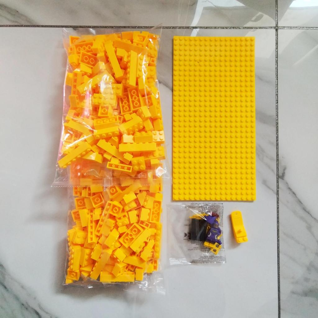 Building Blocks Hybrid Particles520g Bulk 17Colours DIY Toys for Children Free Base Plate Jigsaw Puzzle