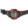 Montre - XINJIA - XI004 - Digital - Bracelet silicone noir/rouge - Étanchéité 5 ATM