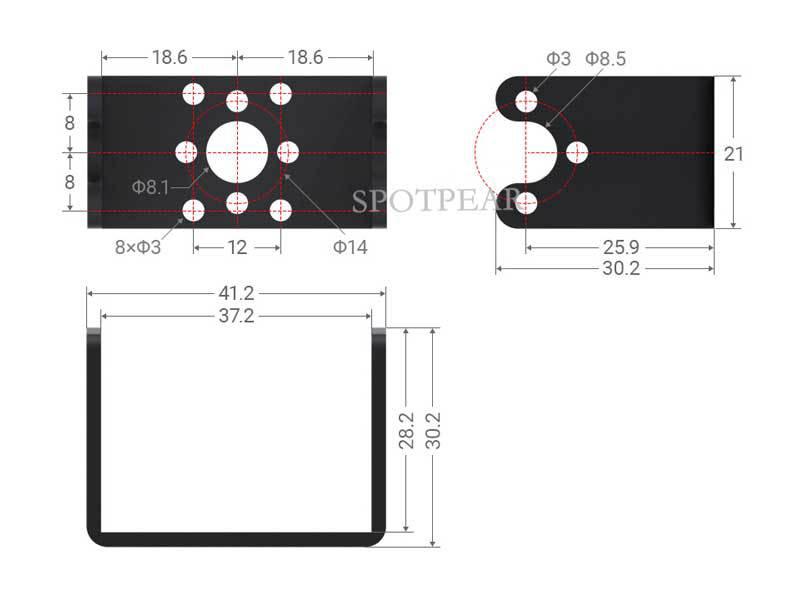 ST3235 360° Высокоточный TTL сервопривод: Крутящий момент 30 кг·см и магнитный энкодер